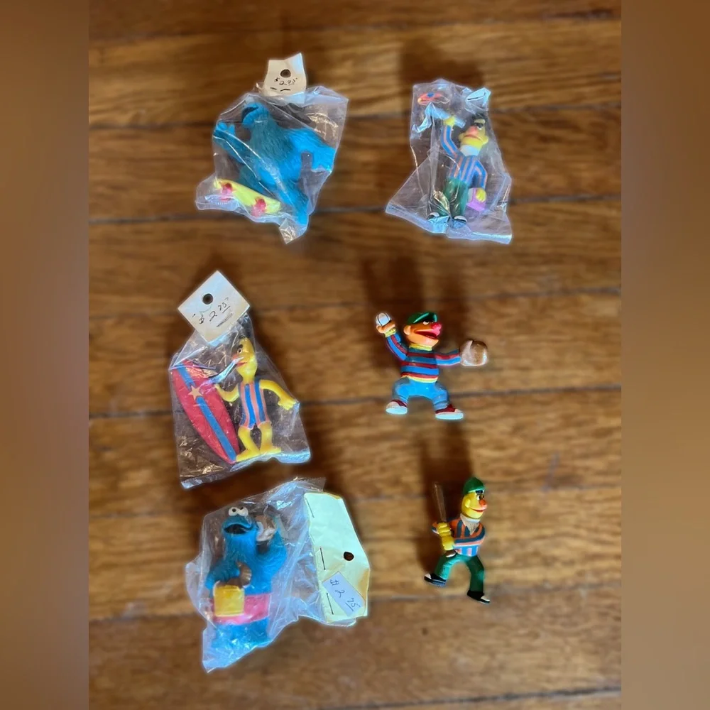 Vintage Wilton Sesame Street Character Cake Pans and Cake Toppers